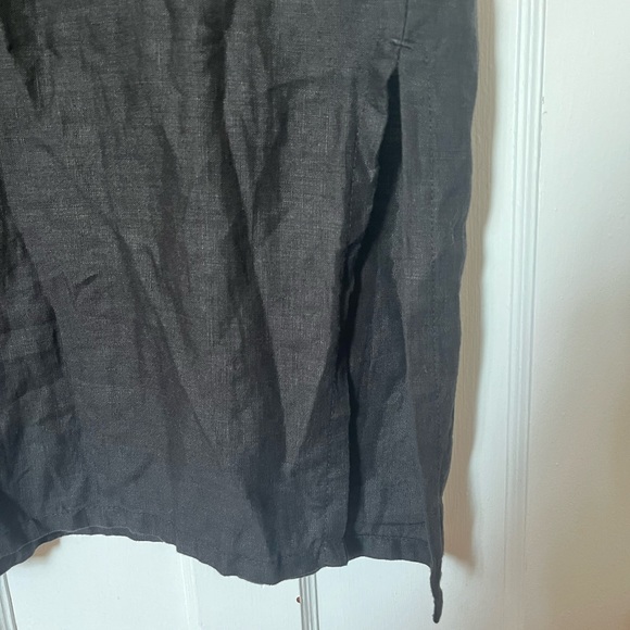 ❗️FINAL PRICE❗️NWOT Black 100% linen dress with pockets, XS-M - Picture 6 of 11
